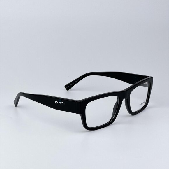 Prada PR15YV 1AB1O1 Women BRAND NEW Eyeglasses Black Rectangle Unisex - Picture 5 of 10